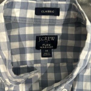 J crew size M gingham shirt